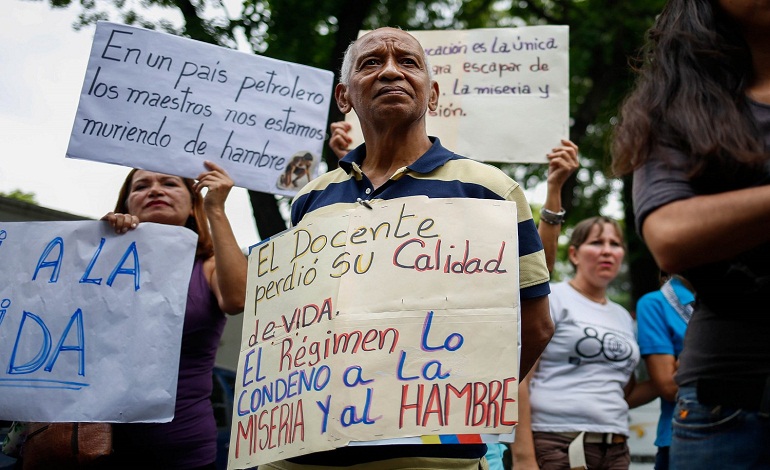 protesta en venezuela foto EFE