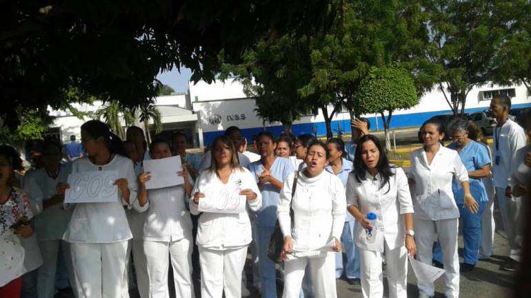 Enfermeras protestan