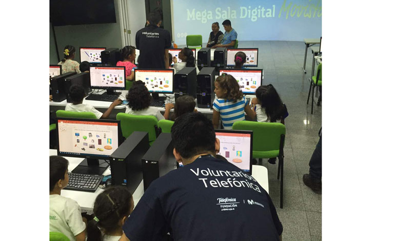 Fundación Telefónica Movistar benefició a 40 niños de Hogar Bambi en la segunda edición del Plan Vacacional Tecnológico