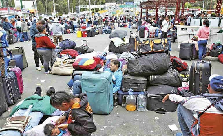 venezolanos migracion ecuador emergencia huimanitaria