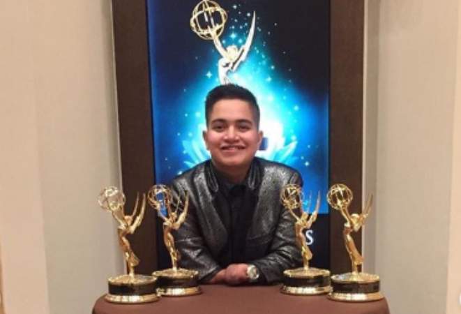 El joven venezolano Franklin Mejías Castellanos, quien con su libro “Más allá de mis manos” logró enaltecerse con 4 galardones en los premios Emmy 2018/ Foto: Instagram