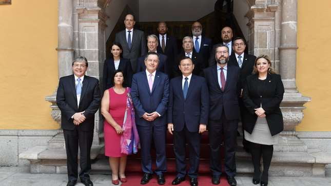 Ministros de Relaciones Exteriores y delegados del Grupo de Lima