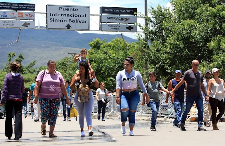 venezolanos, migrantes, cucuta, frontera, colombia, crisis