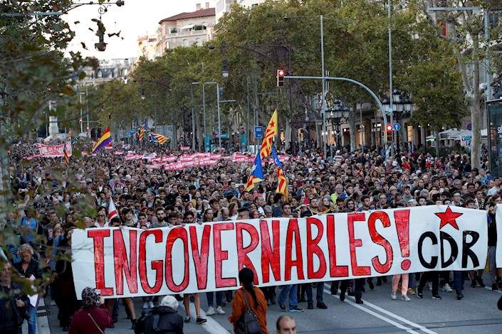 Protesta Cataluña