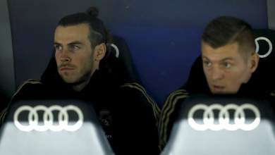 Gareth Bale en el banquillo