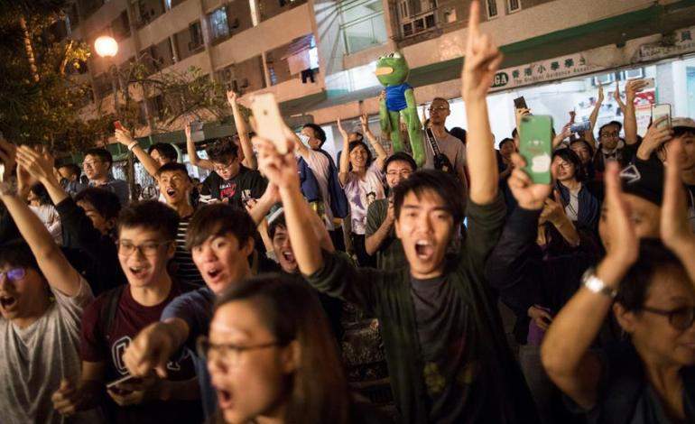 Revés para el gibierno chino en elecciones de Hong Kong