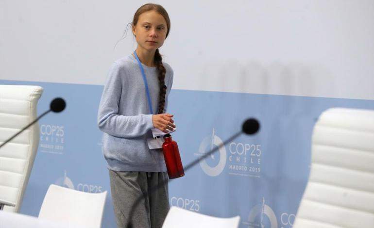 Greta Thunberg intervino en la Cumbre de Madrid