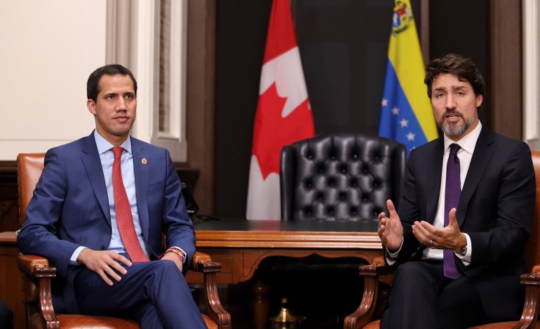 Guaidó se reunió en Canadá con Justin Trudeau