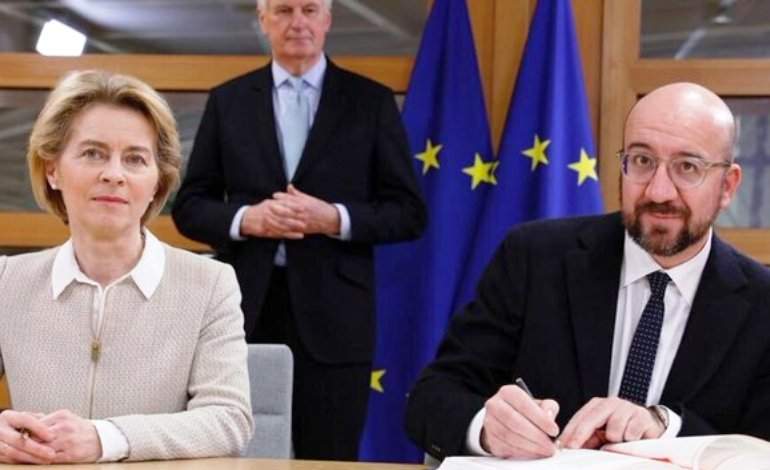 Firman Europa acuerdo sobre el Brexit