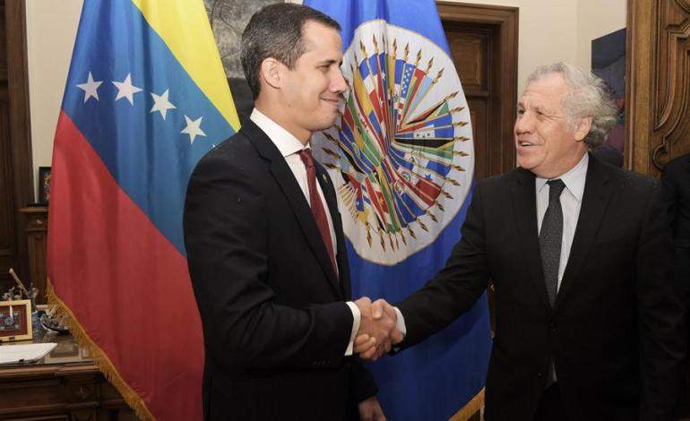 Guaidó se reunió con Luis Almagro en Washington