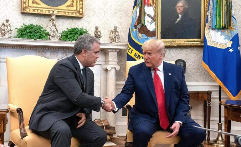Duque y Trump hablan de Venezuela en la Casa Blanca