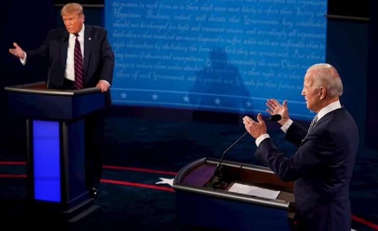 Insultos marca caótico primer debate entre Trump y Biden