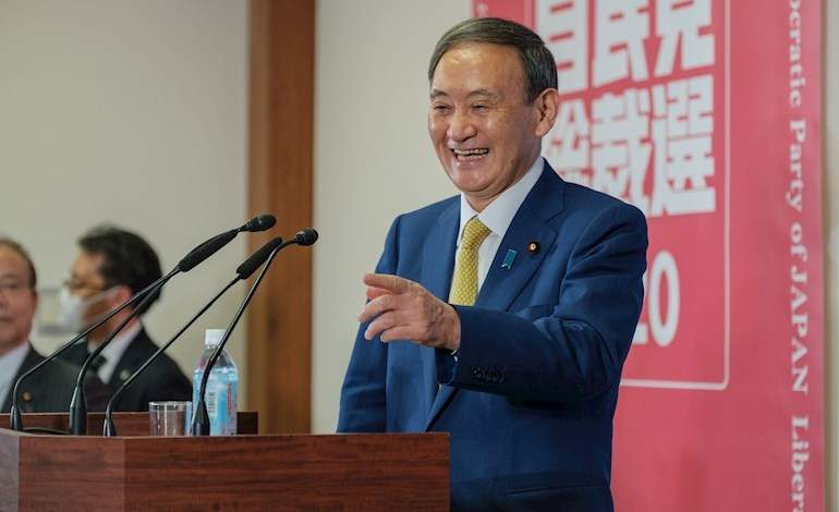 Partido gobernante nombra a Yoshihide Suga para ser primer ministro de Japón