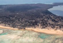 Photo of Imágenes aéreas muestran la devastación tras el tsunami en Tonga