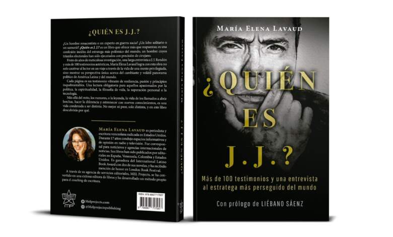 Portada del libro "¿Quién es J.J. Rendón?" de la periodista venezolana María Elena Lavaud / Foto: Cortesía